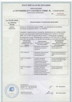2015.06.25 Ступино - Pongs. Приложение к сертификату соответствия