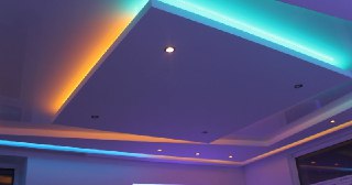 Натяжной потолок с подсветкой Ступино, цена от 2152 руб.